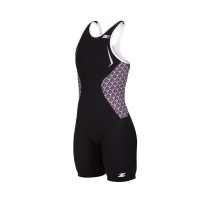 Z3R0D Racer Trisuit Black Lotus W / Женский стартовый костюм для триатлона без рукавов фото