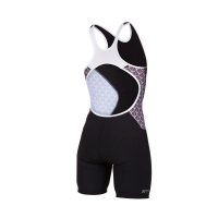 Z3R0D Racer Trisuit Black Lotus W / Женский стартовый костюм для триатлона без рукавов фото 1