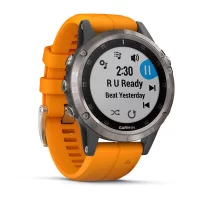 Garmin Fenix 5 Plus Sapphire Titan Оранжевый / Смарт-часы беговые с GPS, HR и Garmin Pay фото 1