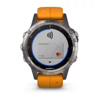 Garmin Fenix 5 Plus Sapphire Titan Оранжевый / Смарт-часы беговые с GPS, HR и Garmin Pay фото 2