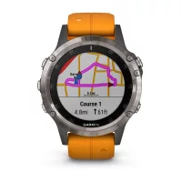 Garmin Fenix 5 Plus Sapphire Titan Оранжевый / Смарт-часы беговые с GPS, HR и Garmin Pay фото 6