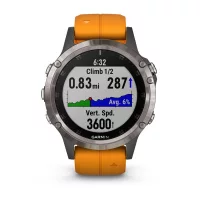 Garmin Fenix 5 Plus Sapphire Titan Оранжевый / Смарт-часы беговые с GPS, HR и Garmin Pay фото 7