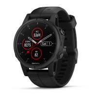 Garmin Fenix 5S Plus Sapphire Черный / Смарт-часы беговые с GPS, HR, WiFi и Garmin Pay фото