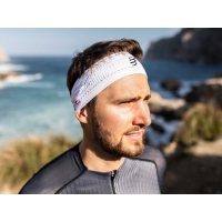 Compressport Thin Headband On/Off White / Повязка на голову фото 4