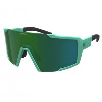 Scott Shield Soft Teal Green - Green Chrome / Очки фото