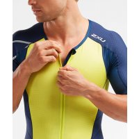 2XU Perform FullZip Sleeved Trisuit / Мужской стартовый костюм с рукавами фото 2