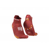 Compressport Pro Racing Socks V4.0 Run Low - Brown - Orange / Носки беговые фото