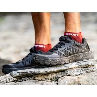 Compressport Pro Racing Socks V4.0 Run Low - Brown - Orange / Носки беговые фото 2