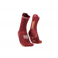 Compressport Pro Racing Socks V4.0 Run High - Brown - Orange / Носки беговые фото