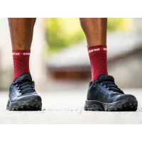 Compressport Pro Racing Socks V4.0 Run High - Brown - Orange / Носки беговые фото 2
