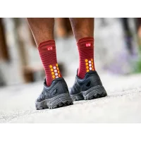 Compressport Pro Racing Socks V4.0 Run High - Brown - Orange / Носки беговые фото 4