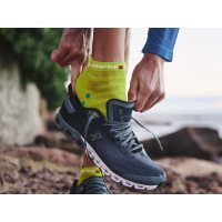 Compressport Pro Racing Socks V4.0 Ultralight Run Low - Primerose - Fjord Blue / Носки беговые фото 3