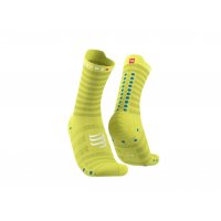 Compressport Pro Racing Socks V4.0 Ultralight Run High - Primerose - Fjord Blue / Носки беговые фото