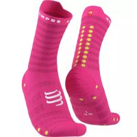 Compressport Run Ultralight High v4 Fluo Pink / Носки ультралегкие фото