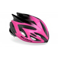 Rudy Project RUSH Pink Fluo - Black Shiny M / Шлем фото