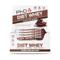 PhD Diet Whey Bar Двойной Шоколад Брауни / Батончик протеиновый диетический (65g) фото 1