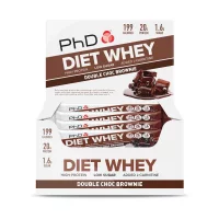 PhD Diet Whey Bar Двойной Шоколад Брауни / Батончик протеиновый диетический (65g) фото 1
