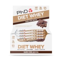 PhD Diet Whey Bar Темный Шоколад Мокко / Батончик протеиновый диетический (65g) фото 1