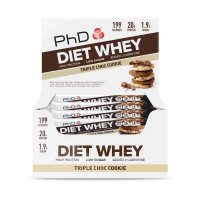 PhD Diet Whey Bar Тройное Шоколадное Печенье / Батончик протеиновый диетический (65g) фото 1