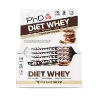 PhD Diet Whey Bar Тройное Шоколадное Печенье / Батончик протеиновый диетический (65g) фото 1