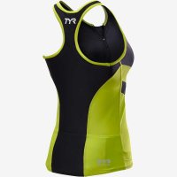 TYR Competitor Tri Tank W Black Yellow / Женская стартовая майка фото 4