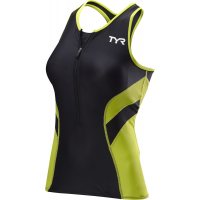 TYR Competitor Tri Tank W Black Yellow / Женская стартовая майка фото