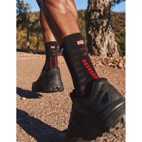 Compressport Run Ultralight High v4 Black-Red / Носки фото 2