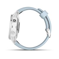 Garmin Fenix 5s Plus белый, с голубым ремешком фото 1