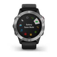 Garmin Fenix 6 серебристый с черным ремешком фото 3