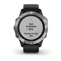 Garmin Fenix 6 серебристый с черным ремешком фото 6