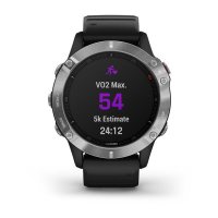 Garmin Fenix 6 серебристый с черным ремешком фото 7