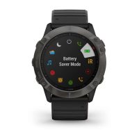 Garmin Fenix 6X Sapphire серый DLC с черным ремешком фото 5