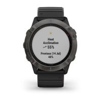 Garmin Fenix 6X Sapphire серый DLC с черным ремешком фото 6