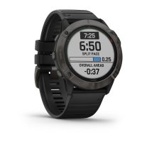 Garmin Fenix 6X Pro Solar титановый серый DLC с черным ремешком фото 4