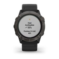 Garmin Fenix 6X Pro Solar титановый серый DLC с черным ремешком фото 8