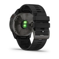 Garmin Fenix 6X Pro Solar титановый серый DLC с черным ремешком фото 9