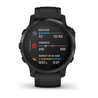 Garmin Fenix 6s Pro черный с черным ремешком фото 2