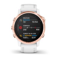 Garmin Fenix 6s Pro розовое золото с белым ремешком фото 3