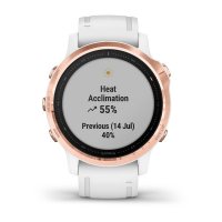 Garmin Fenix 6s Pro розовое золото с белым ремешком фото 7