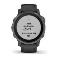 Garmin Fenix 6s Sapphire серый DLC с черным ремешком фото 6