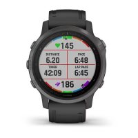 Garmin Fenix 6s Sapphire серый DLC с черным ремешком фото 6