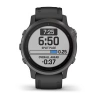 Garmin Fenix 6s Sapphire серый DLC с черным ремешком фото 3