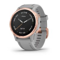 Garmin Fenix 6s Sapphire розовое золото с серым ремешком фото