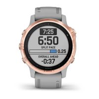 Garmin Fenix 6s Sapphire розовое золото с серым ремешком фото 7