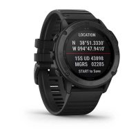 Garmin Tactix Delta - Sapphire Edition Черное DLC-покрытие с черным ремешком  фото 1