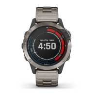 Garmin Quatix 6 Sapphire титановый с титановым ремешком фото 9