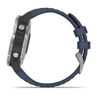 Garmin Quatix 6 серые с синим ремешком фото 6