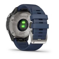 Garmin Quatix 6 серые с синим ремешком фото 8