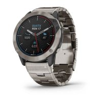 Garmin Quatix 6x Solar титановый с титановым браслетом фото