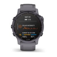 Garmin Fenix 6s Pro Solar аметистовый с темно-серым ремешком фото 6